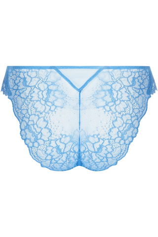 Lise Charmel Blue Lace Italian Brief Sublime En Dentelle - Luxury Lace Briefs