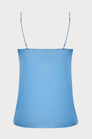 Sublime En Dentelle Silk Camisole in Blue, Size XS