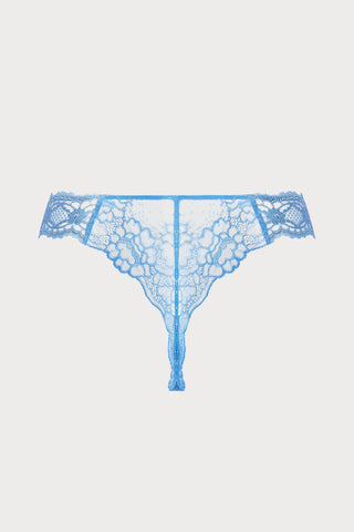 Sublime En Dentelle Thong in Blue