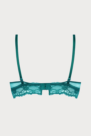 Sublime En Dentelle Bralette in Green, Size S (fits 32B-32C)