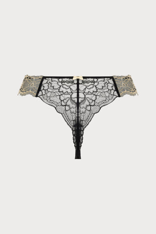 Sublime En Or Black & Gold Thong