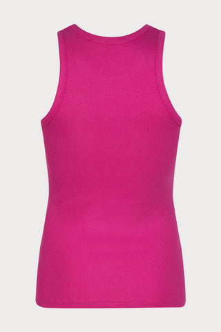 Bella Ribbed Tank Top Pink
