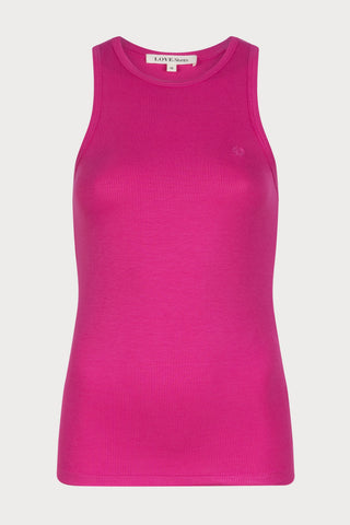 Bella Ribbed Tank Top Pink