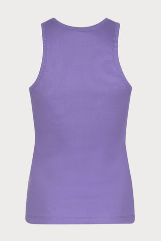 Bella Ribbed Tank Top Purple