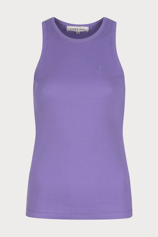 Bella Ribbed Tank Top Purple