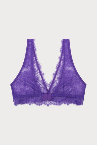 Cherie Purple Lace Bralette