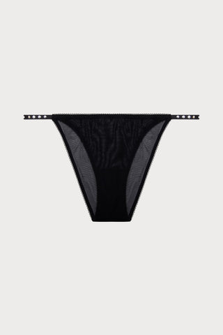 Clio Black Sheer Mesh Brief