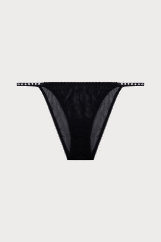 Clio Black Sheer Mesh Brief