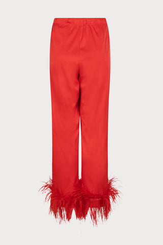 Gloria Relaxed Satin Pyjama Pants, Size M (UK 10)