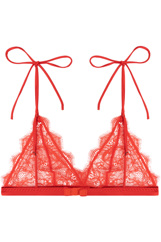 Love Stories Gwen Triangle Bralette Red