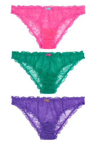 Love Stories Lola 3 Pack Weekend Lace Briefs