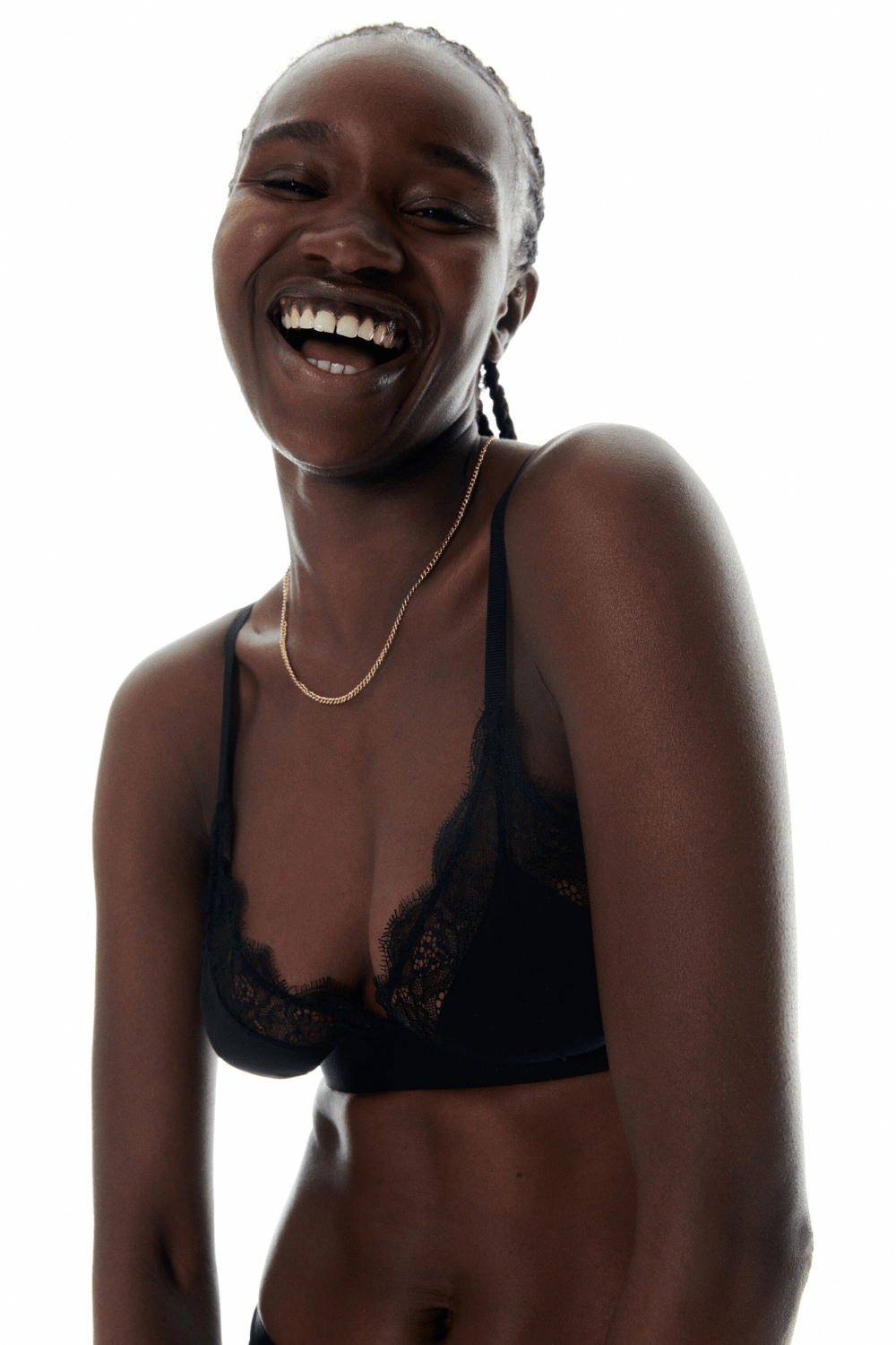 Love Stories Love Lace Unpadded Bralette Black Naughty Knickers