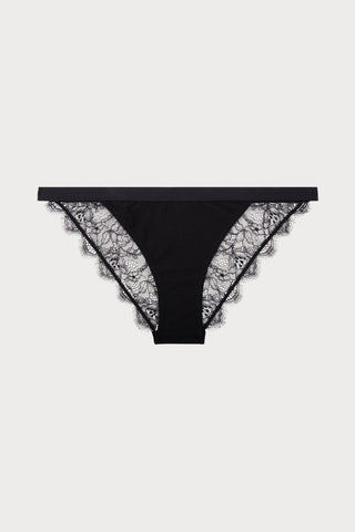 Wild Rose Brief Black