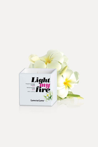Love to Love Light My Fire Massage Candle Monoi