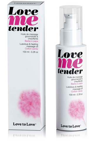 Love to Love Love Me Tender Warming Massage Oil Cotton Candy