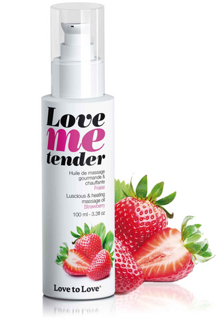 Love to Love Love Me Tender Warming Massage Oil Strawberry