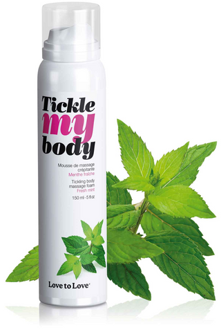 Love to Love Tickle My Body Massage Foam Fresh Mint 150ml