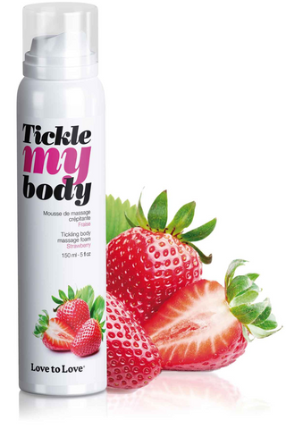 Love to Love Tickle My Body Massage Foam Strawberry 150ml