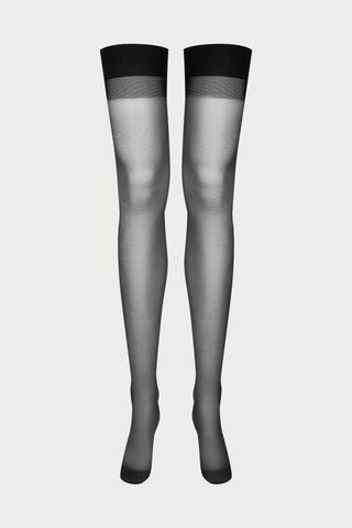 Maison Close Black Back Seamed Stockings