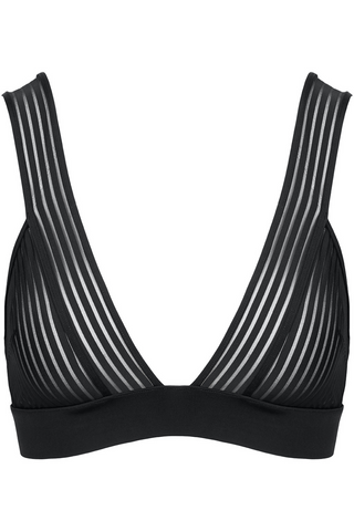 Maison Close Bande à Part Triangle Bralette Black