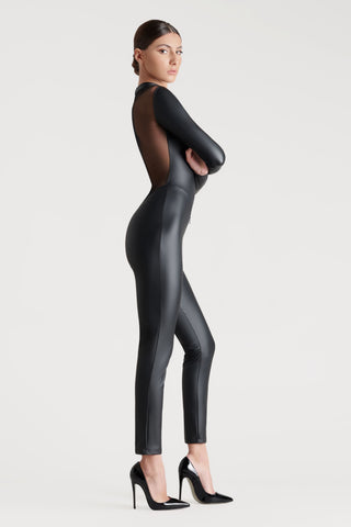 Maison Close Chambre Noire Long Sleeve Catsuit Black