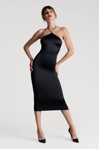 Maison Close French Kiss Open Back Midi Dress Black