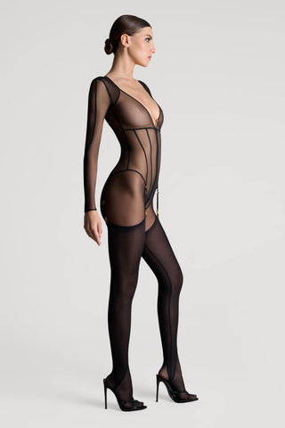 Maison Close L'Amoureuse Black Jumpsuit
