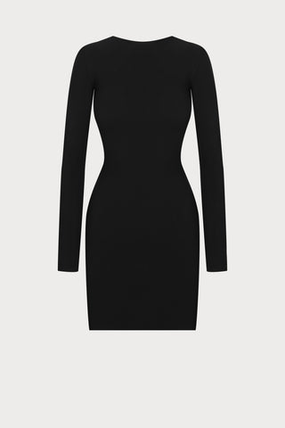 Nuit Infinie Lace-Up Back Mini Dress