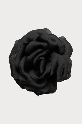 Maison Close La Liaison Black Satin Flower Charm - Naughty Knickers