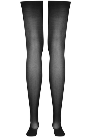 Maison Close Silky Black Cut & Curled Stockings 40 Denier