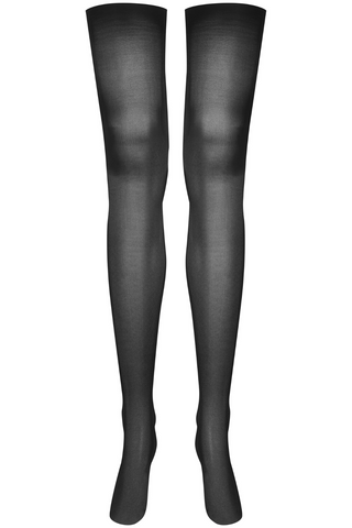 Maison Close Silky Black Cut & Curled Stockings 40 Denier