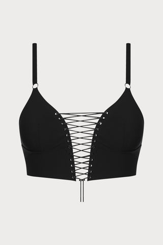 Nuit Infinie Lace-Up Bustier