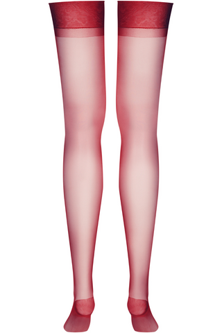 Maison Close Burgundy Nylon Stockings 15 Denier