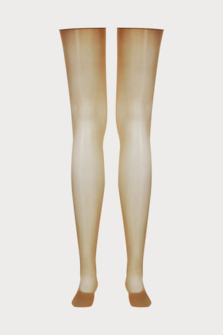 Maison Close Caramel Glossy Cut & Curled Stockings 20 Denier
