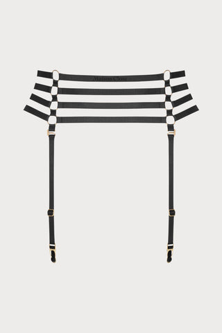 Maison Close Chambre Noire Black Strap Garter Belt - Naughty Knickers