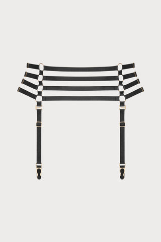 Maison Close Chambre Noire Black Strap Garter Belt - Naughty Knickers