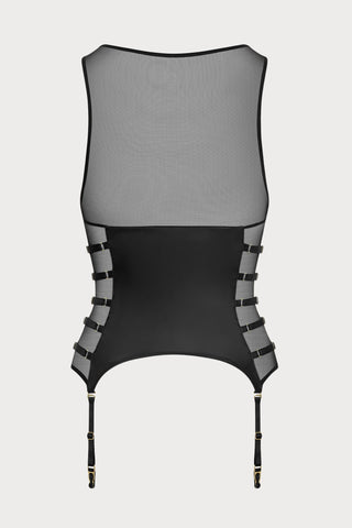 Chambre Noire Tank Top with Suspenders