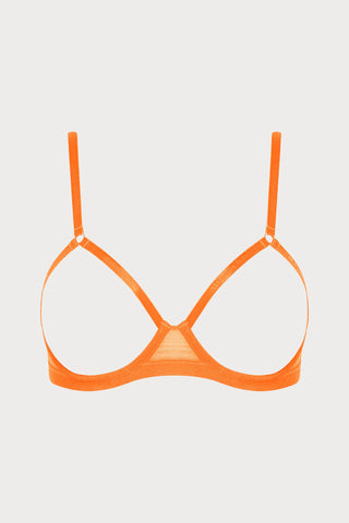 Corps à Corps Open Underwired Bra Neon Orange