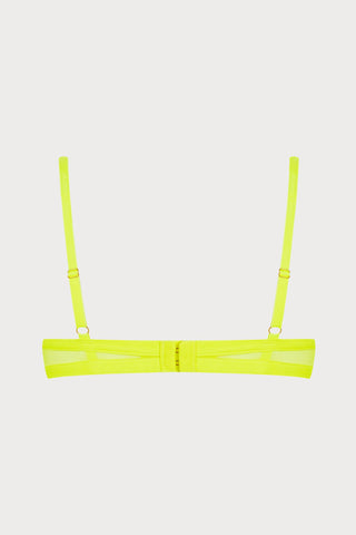 Corps à Corps Open Underwired Bra Neon Yellow