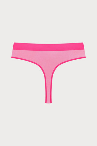 Corps à Corps High Waist Thong Neon Pink