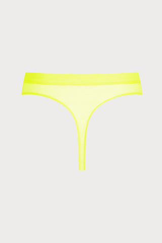 Corps à Corps High Waist Thong Neon Yellow