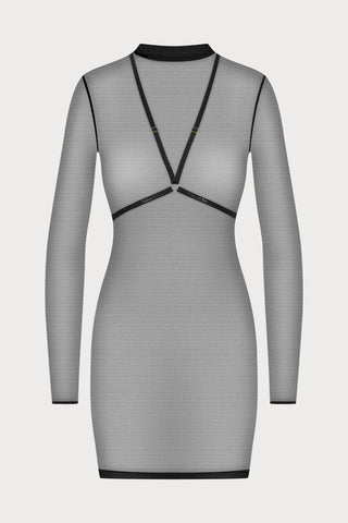 Corps à Corps Dress with Harness Black