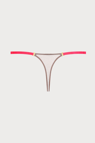 Corps à Corps Mini Thong Ginger Snap/Neon Pink