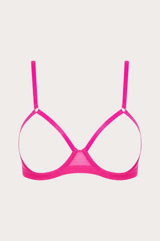 Corps à Corps Open Underwired Bra Neon Pink