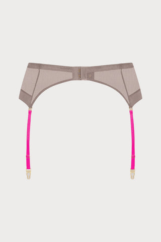 Corps à Corps Suspender Belt Ginger Snap/Neon Pink