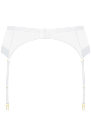 Maison Close Corps à Corps Suspender Belt White