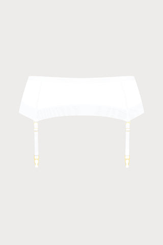 Corps à Corps Suspender Belt White