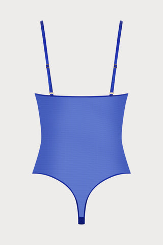 Corps à Corps Thong Bodysuit Neon Blue