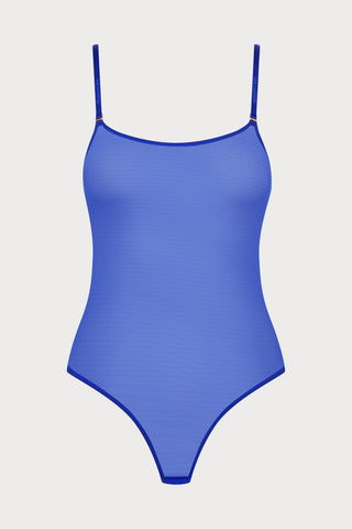Corps à Corps Thong Bodysuit Neon Blue