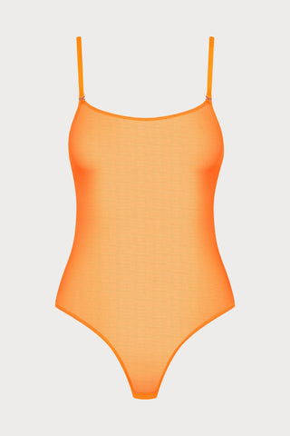 Corps à Corps Thong Bodysuit Neon Orange